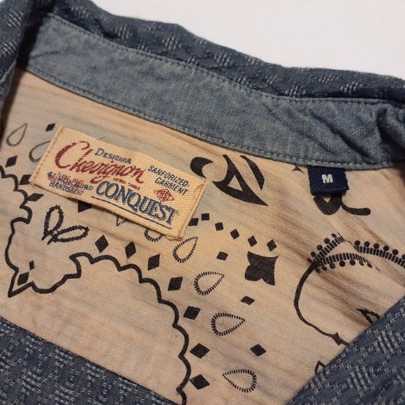 Chevignon Conquest Men's Western Chemise Manches M - Picture 5 of 5